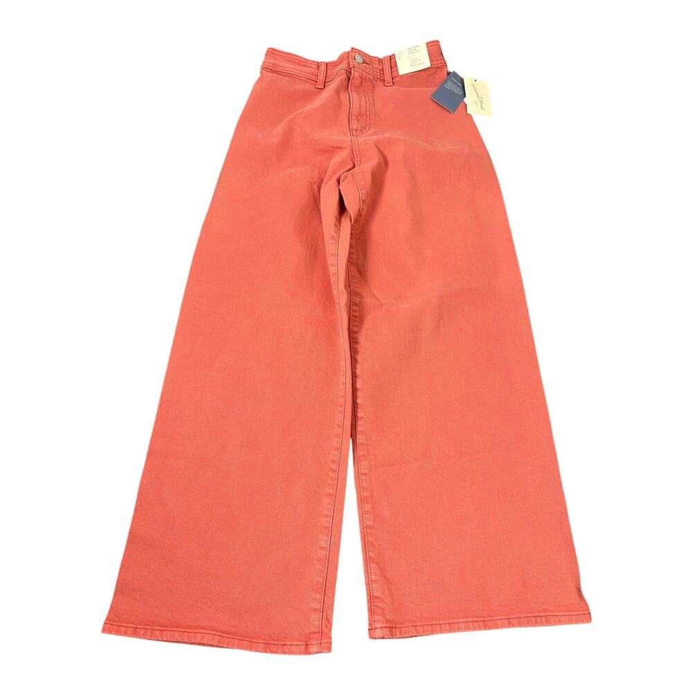 NWT Universal Thread women’s size 2 light red wide leg jeans